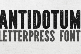 Antidotum: The Hand-Lettered Display Font for Bold Campaigns