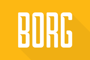 Borg: A Display Font Crafted for Handmade Labels and Product Charm