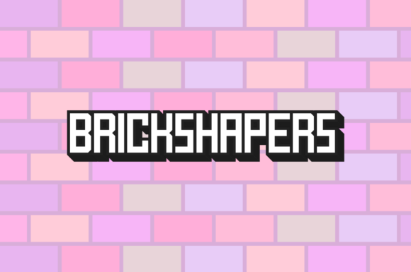 Brickshapers: A Playful Square Font for Handmade Products