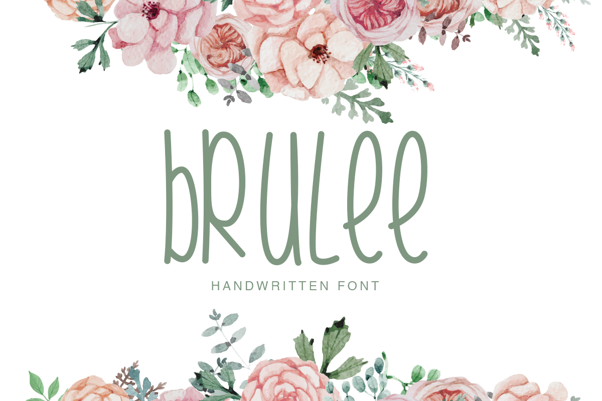 Brulee: A Decorative Font Duo for Editorial Design