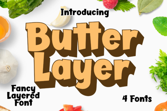 Butter Layer: A Layered Display Font for Editorial Design