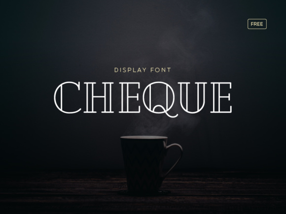 Cheque: A Striking Display Font for Branding Projects
