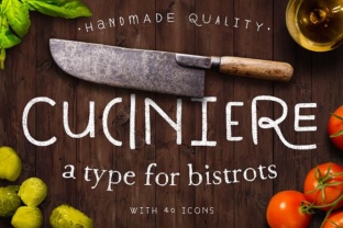 Cuciniere: A Culinary Display Font for Standout Campaigns