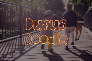 Dufus Doodle: A Cartoon Font Built for Clickable Campaigns