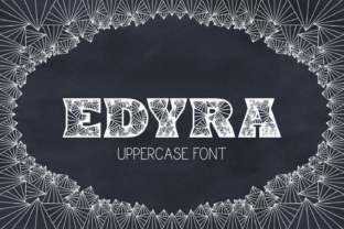 Edyra: A Bold Decorative Font for Digital Design