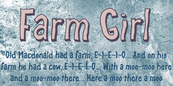 Farm Girl: A Display Font for Calm Editorial Design