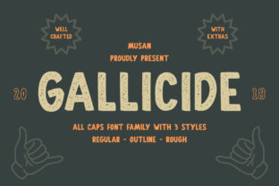 Gallicide: A Handmade Display Font for Bold Web Design