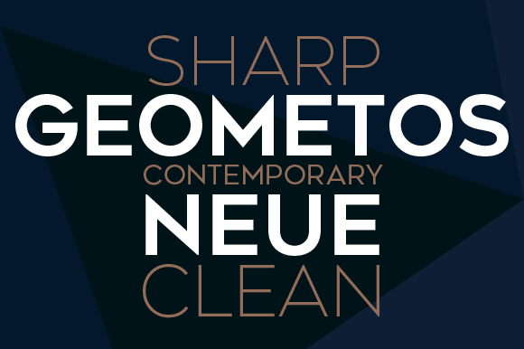 Geometos Neue: A Geometric Sans Serif for Web Designers