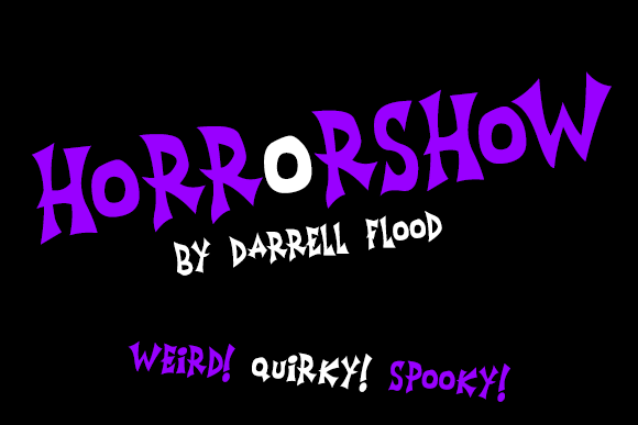 Horrorshow: A Bold Cartoon Font for Spooky Branding