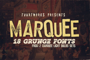 Marquee: A Grunge Display Font for Bold Web Identity