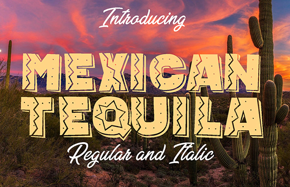 Mexican Tequila: A Playful Display Font for Editorial Design