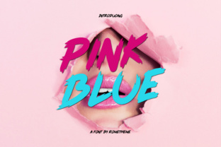 Pink Blue: A Display Font for Stronger Campaign Visuals