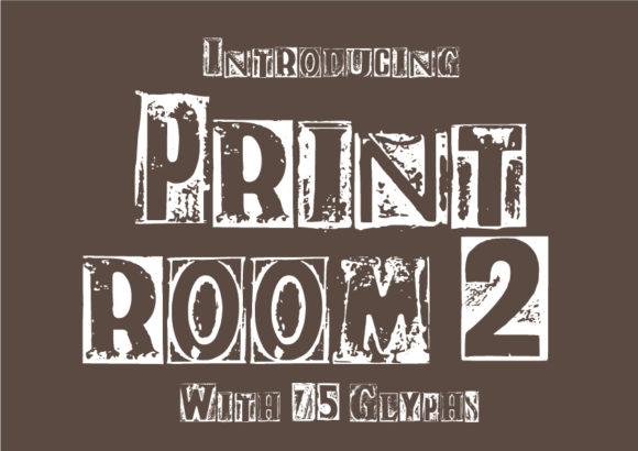 Print Room 2: A Vintage Font for Handmade Product Design