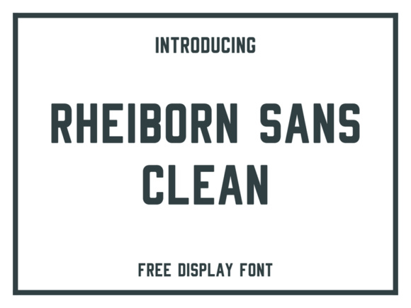 Rheiborn: A Bold Display Font for Striking Brand Design