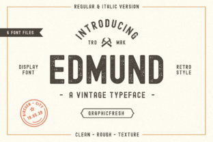 The Edmund: A Vintage Display Font for Crafters