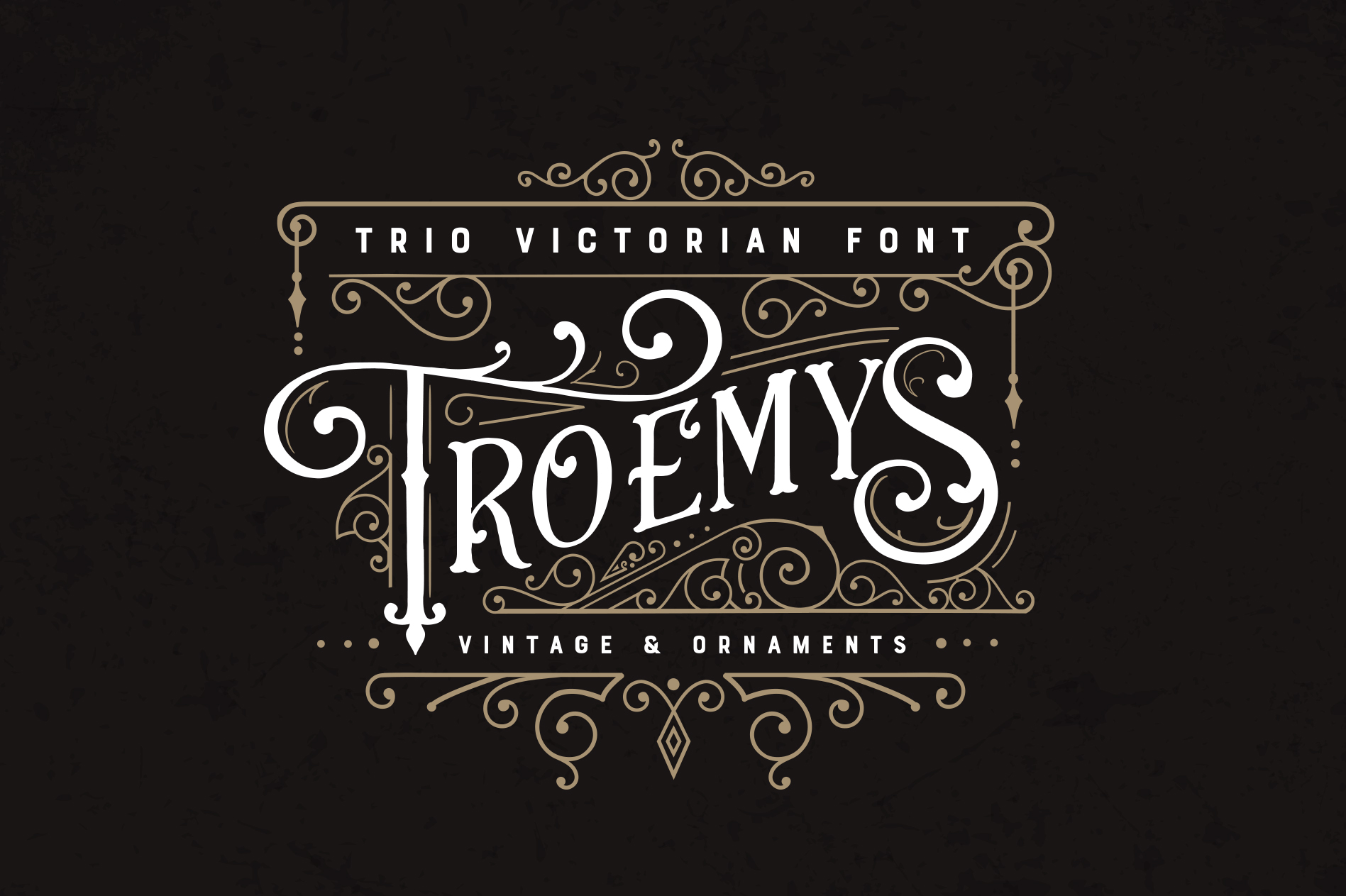 Troemys Font Trio: A Vintage Display Typeface Review